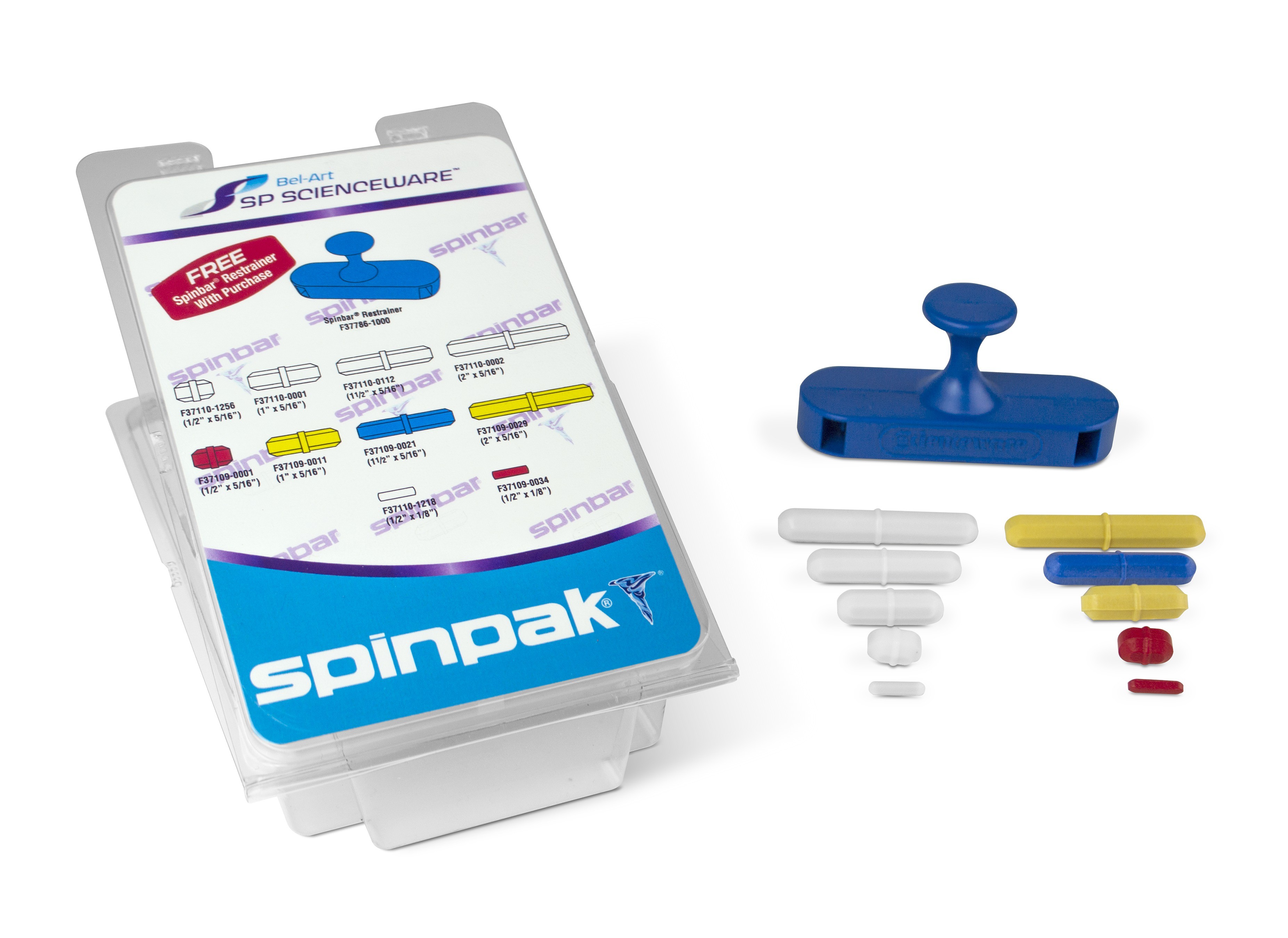 Spinpak Magnetic Stirring Bar Assortment with Restrainer