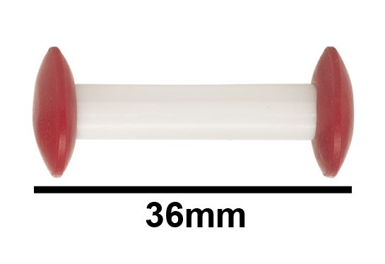 SP Bel-Art Circulus Teflon Magnetic Stirring Bar; 36mm Length, Red 