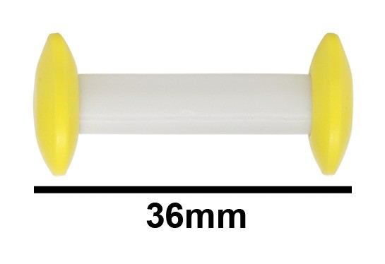 SP Bel-Art Circulus Teflon Magnetic Stirring Bar; 36mm Length, Yellow