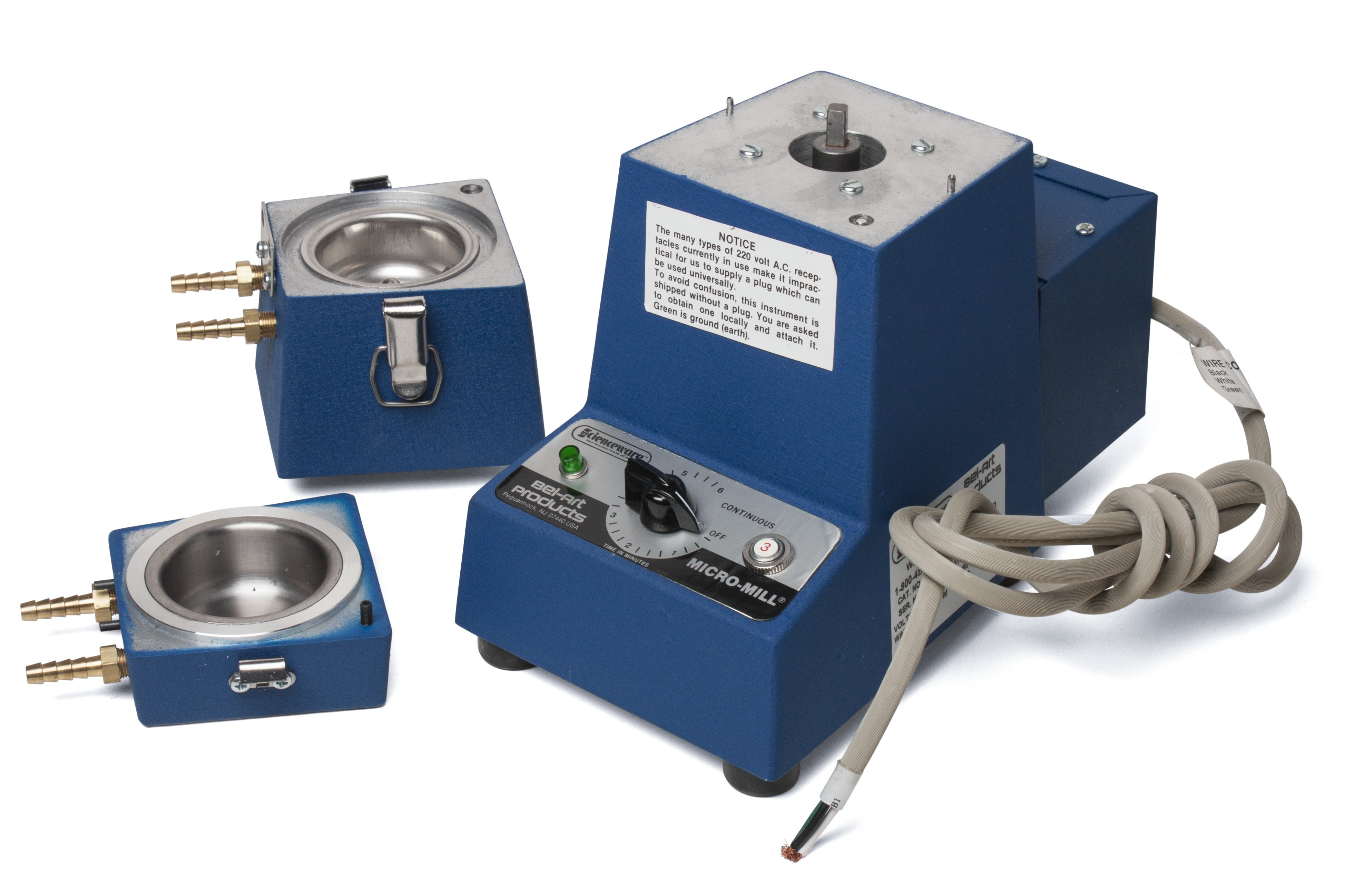 BelArt MicroMill Grinder with Timer; Stainless Steel Blade and