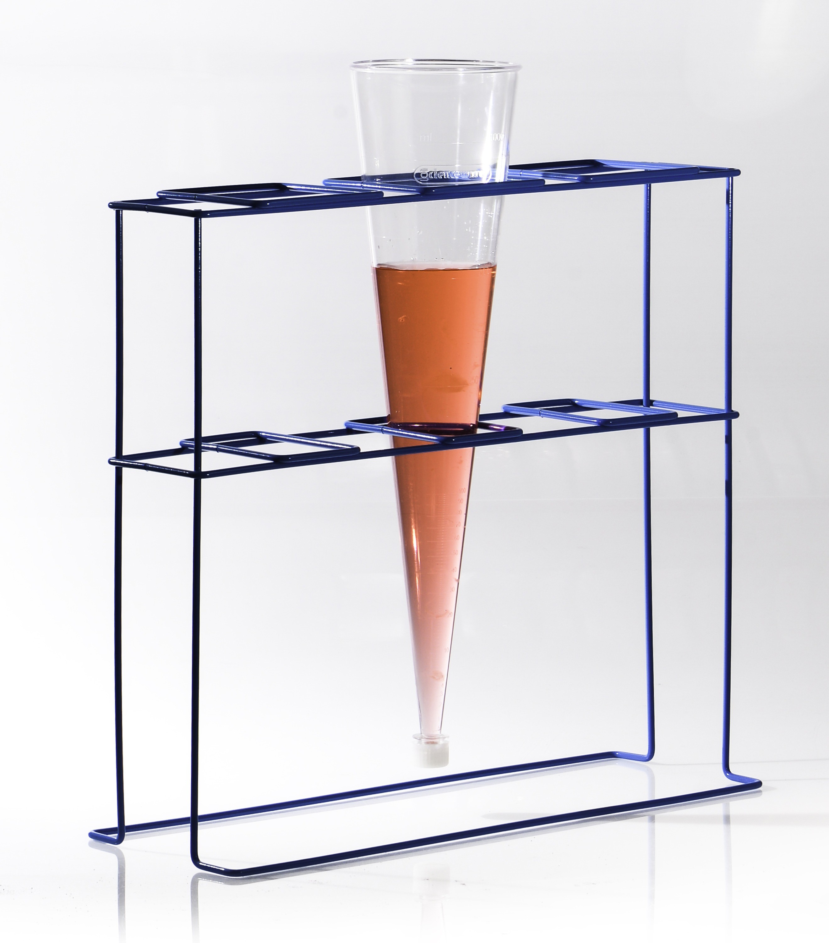SP Bel-Art Poxygrid Imhoff Cone Rack; 3 Places, 17¹⁄₂ x 6³⁄₄ x 16 in.