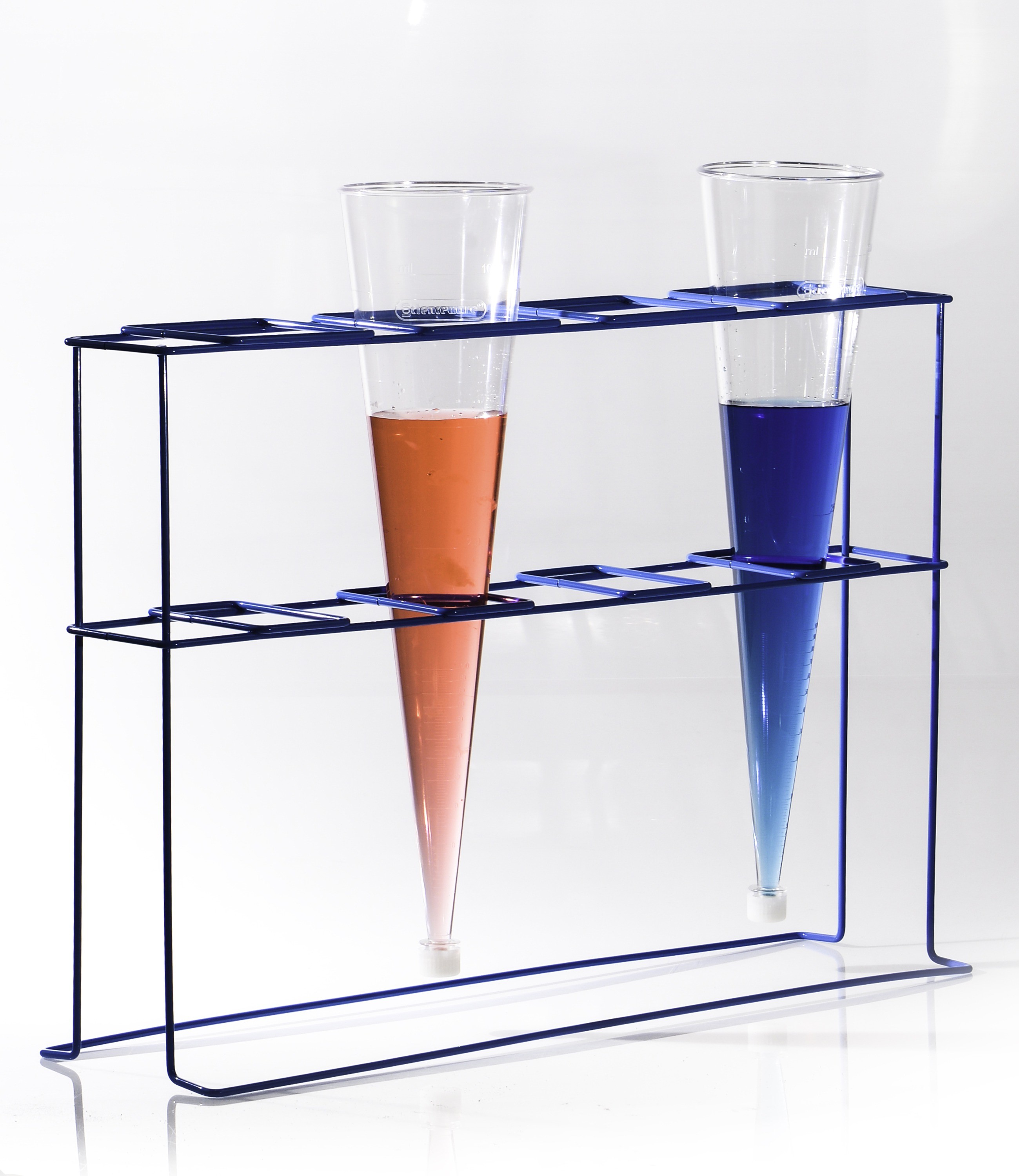 SP Bel-Art Poxygrid Imhoff Cone Rack; 4 Places, 22³⁄₄ x 6³⁄₄ x 16 in.