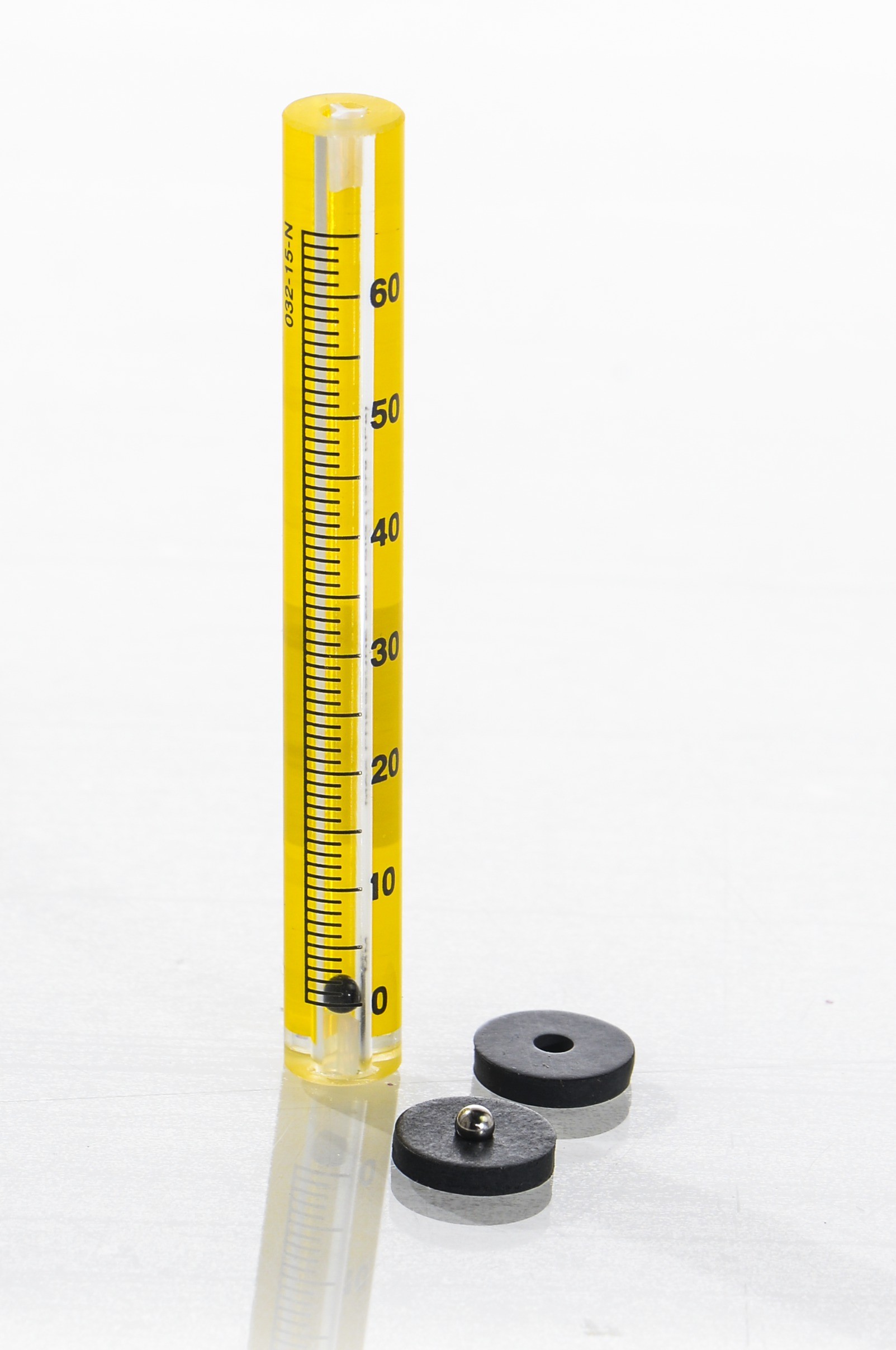 SP Bel-Art Riteflow Borosilicate Glass Unmounted Flowmeter; 65mm Scale, Size 2
