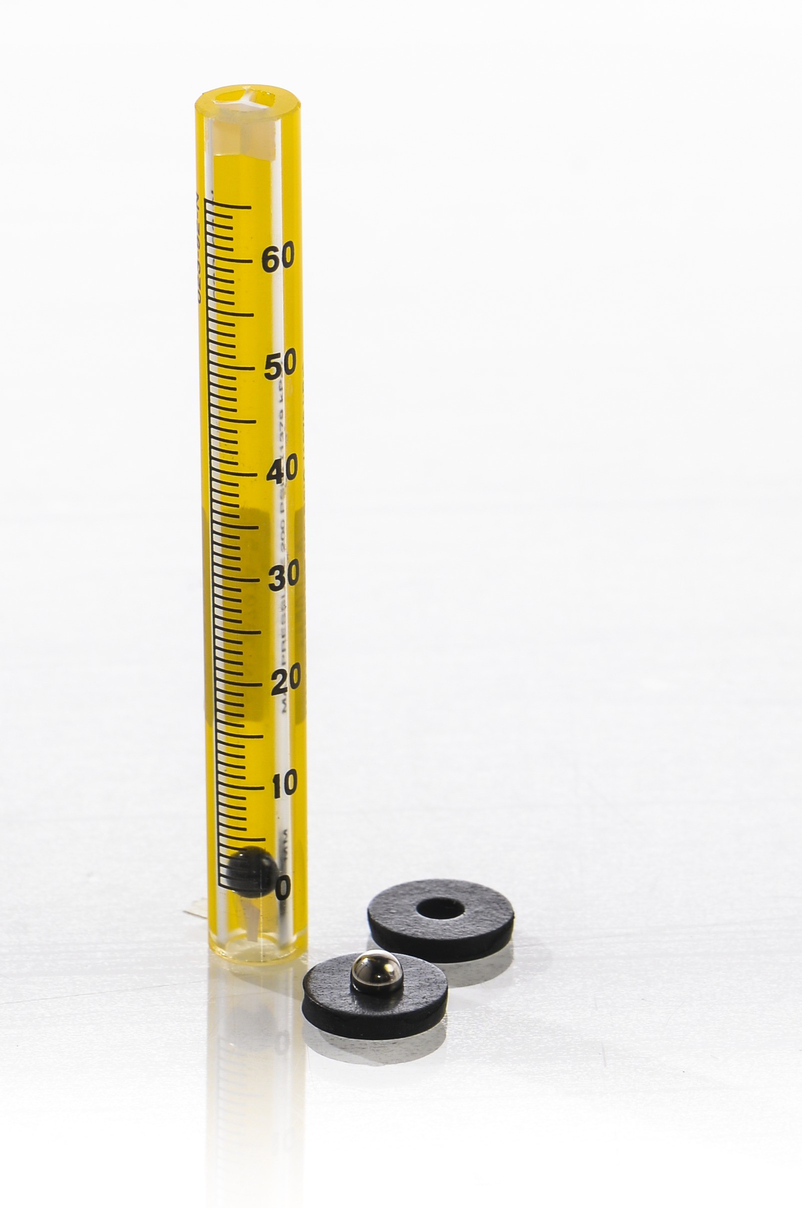 SP Bel-Art Riteflow Borosilicate Glass Unmounted Flowmeter; 65mm Scale, Size 4