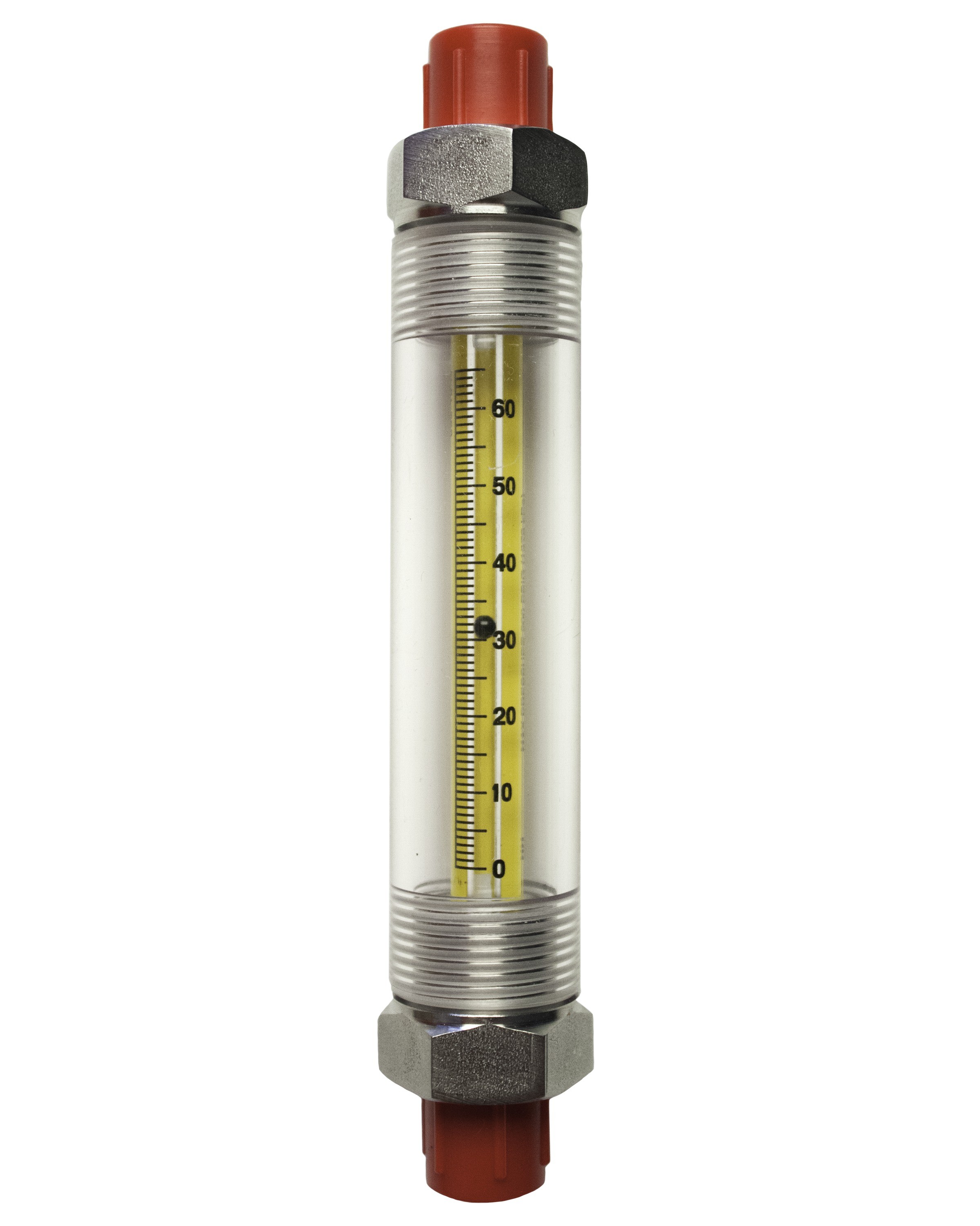 SP Bel-Art Riteflow Borosilicate Glass Guarded Flowmeter; 65mm Scale, Size 2