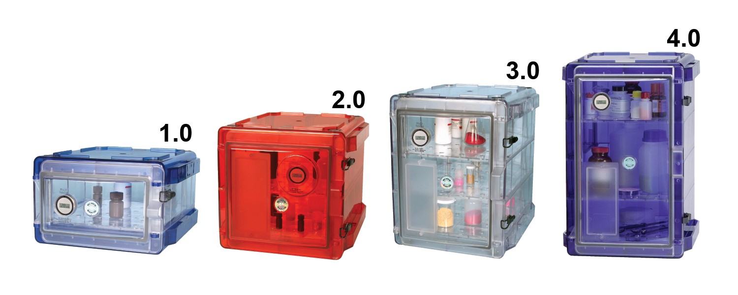Secador 1.0, 2.0, 3.0 and 4.0 Vertical Desiccator Cabinets