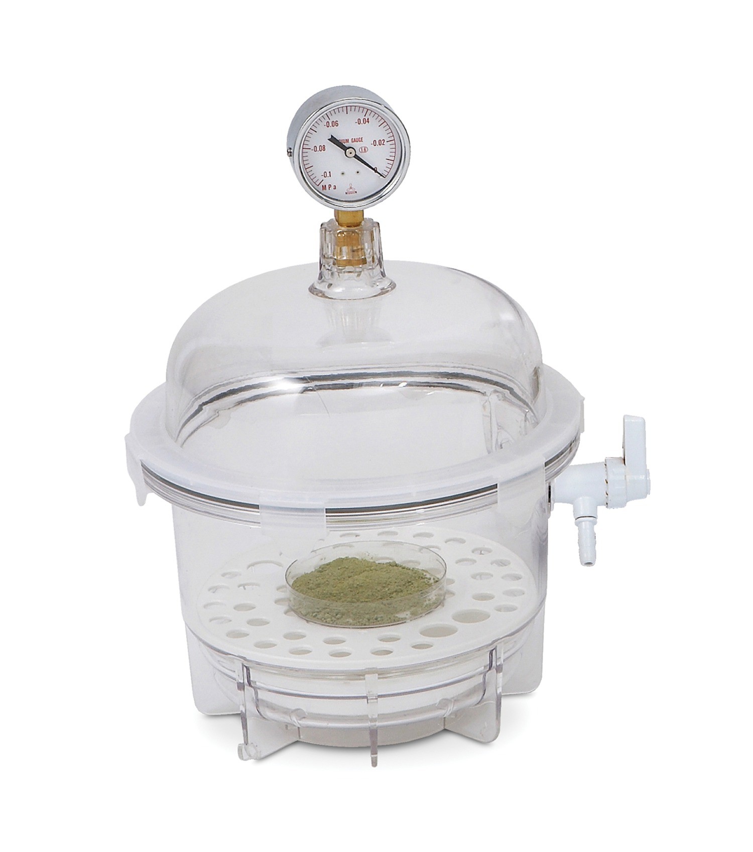 SP BelArt SP BelArt Lab Companion Clear Polycarbonate Round Style Vacuum Desiccator; 6 Liter