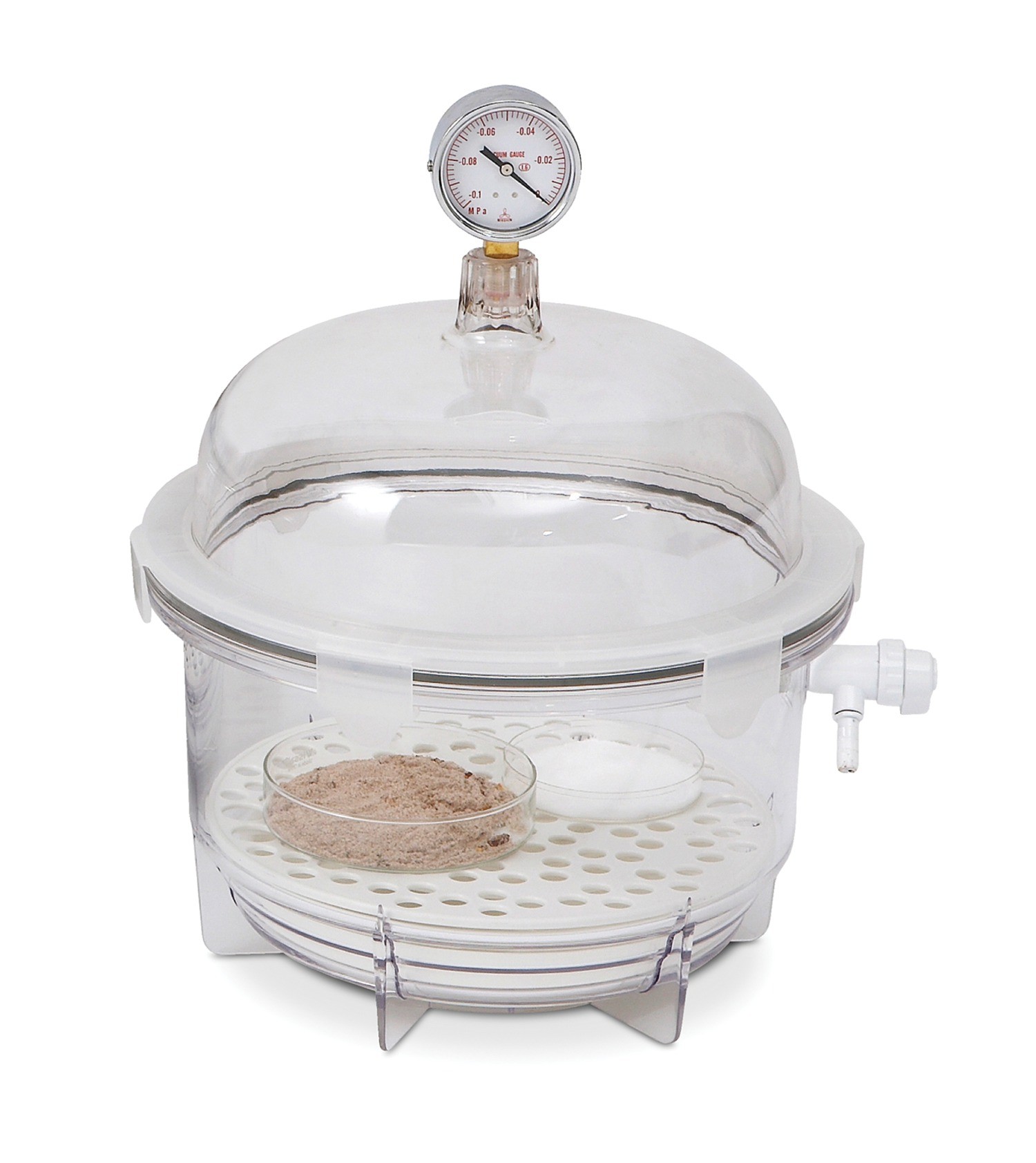 SP Bel-Art Lab Companion Clear Polycarbonate Round Style Vacuum Desiccator; 10 Liter