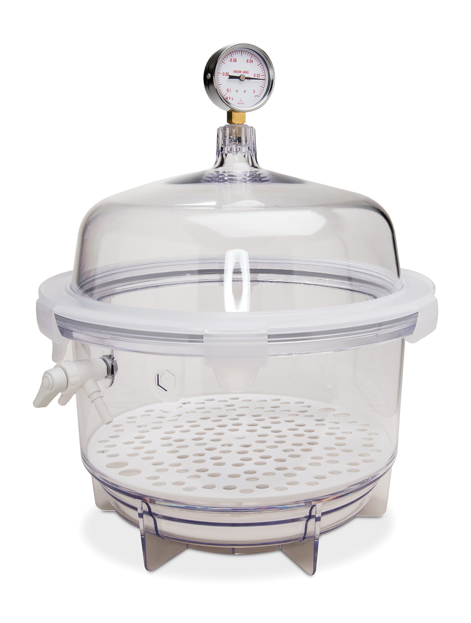 SP BelArt SP BelArt Lab Companion Clear Polycarbonate Round Style Vacuum Desiccator; 20