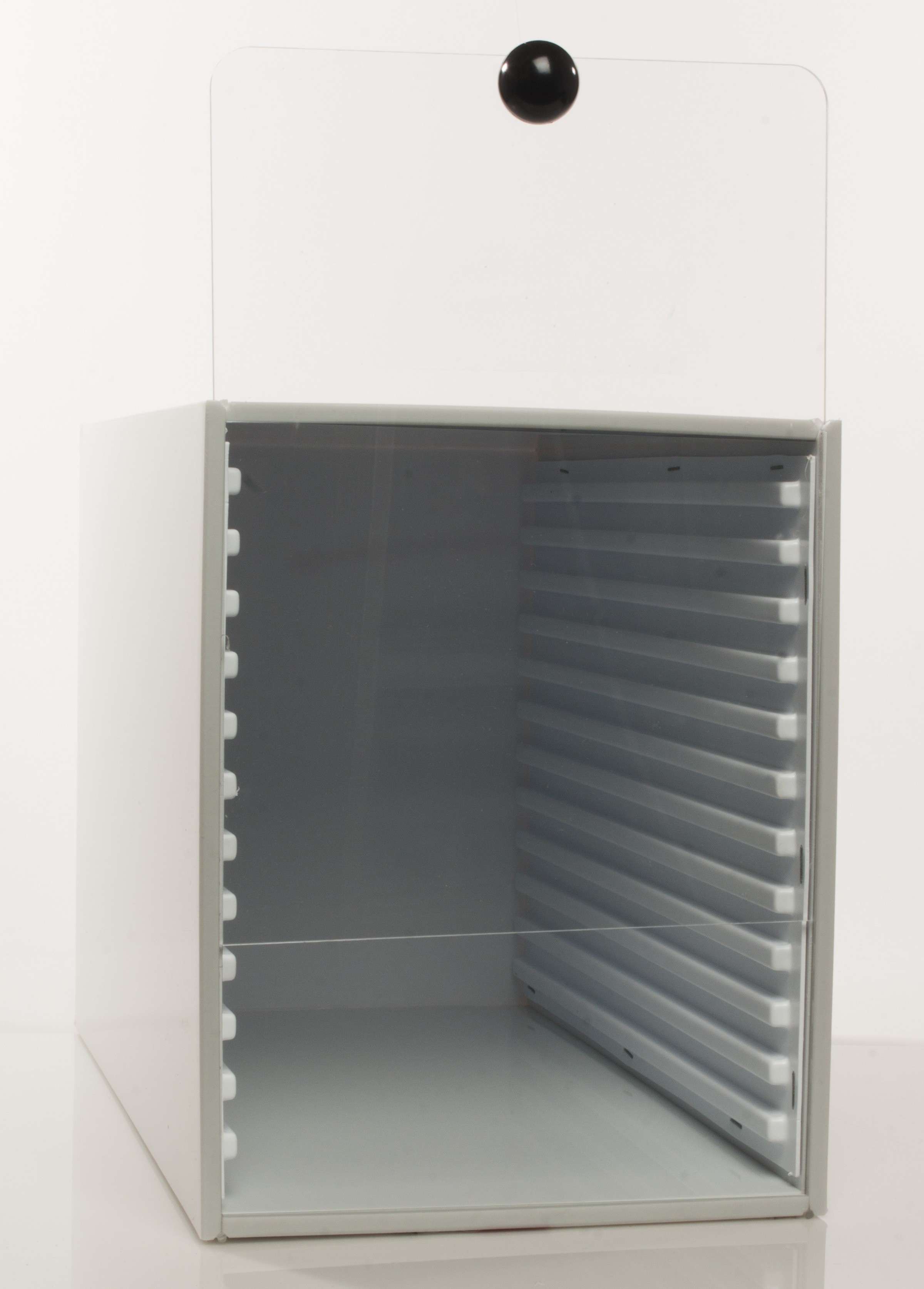 SP Bel-Art Microscope Slide Tray Cabinet; 12 Trays - 240 Slides Capacity, 14 x 8³⁄₁₆ x 10 in., Plastic