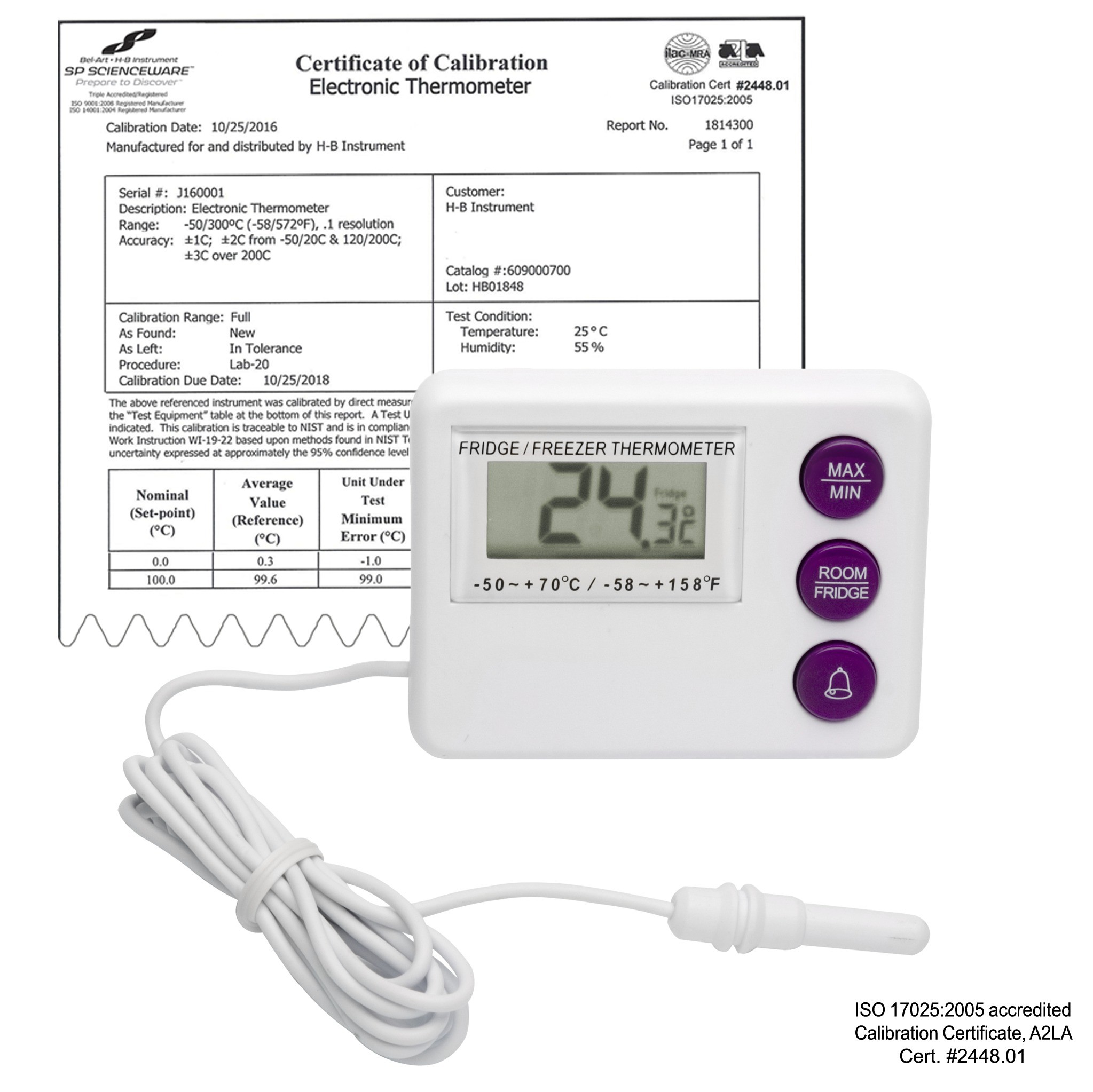 Bi-Metal Refrigerator / Freezer Thermometer - AM Conservation