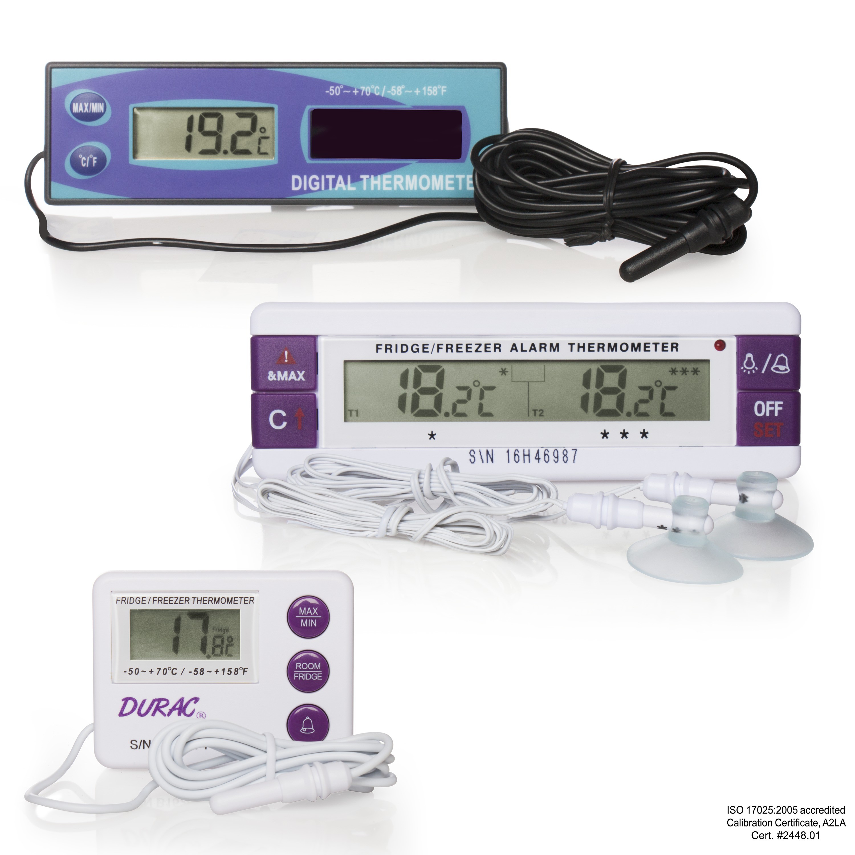 HB DURAC Calibrated Electronic Thermometers with Waterproof Sensor