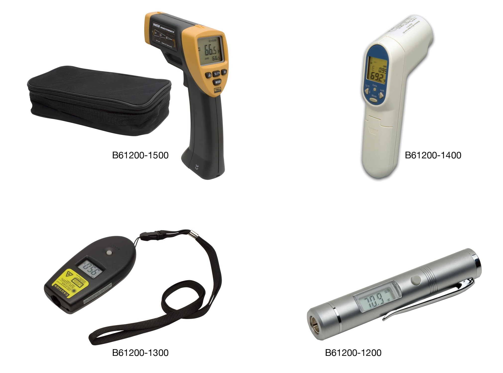 H-B DURAC Infrared Thermometers with Individual Calibration Report