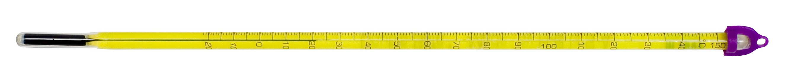 H-B Double-Safe PFA Safety Coated, Environmentally Friendly Liquid-In-Glass Laboratory Thermometers