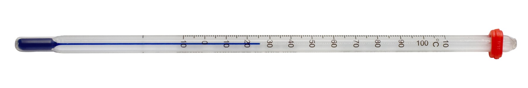 SP Bel-Art, H-B DURAC Plus PFA Safety Coated Liquid-In-Glass Laboratory Thermometer; -10 to 150C, 50mm Immersion, Organic Liquid Fill