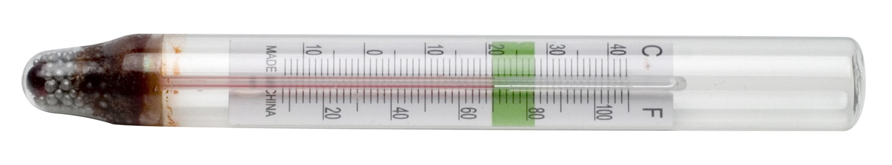H-B DURAC Liquid-In-Glass Aquarium Thermometer; Organic Liquid Fill