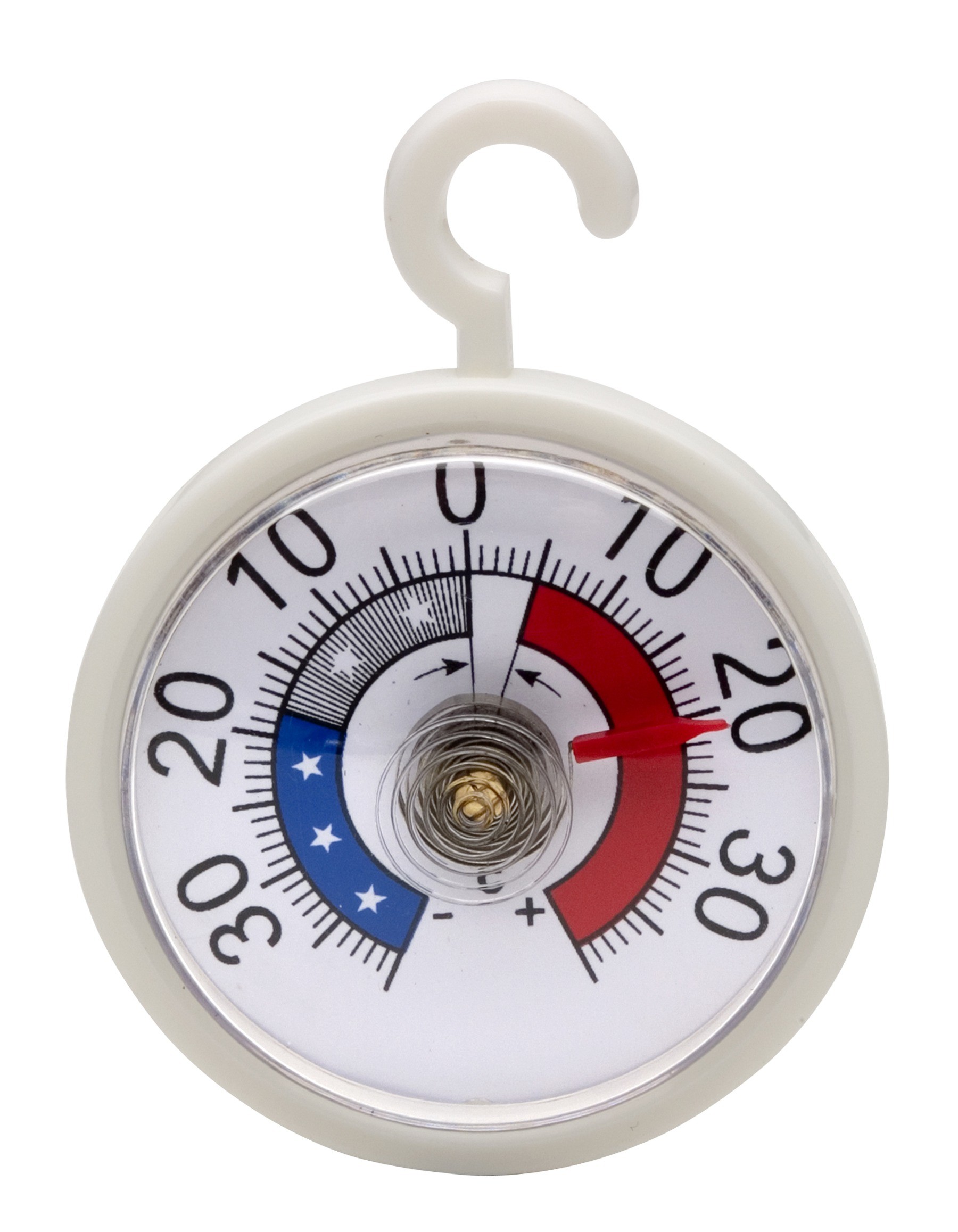 SP Bel-Art, H-B DURAC Bi-Metallic Refrigerator/Freezer Thermometer; -40 to 40C, Plastic Case