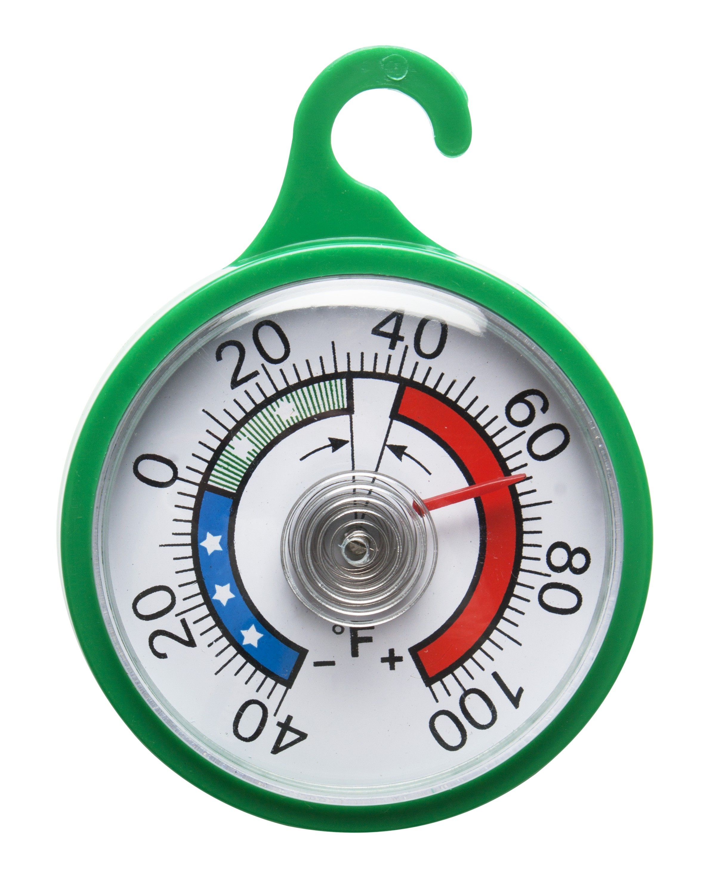 SP Bel-Art, H-B DURAC Bi-Metallic Refrigerator/Freezer Thermometer; -40 to 104F, Plastic Case