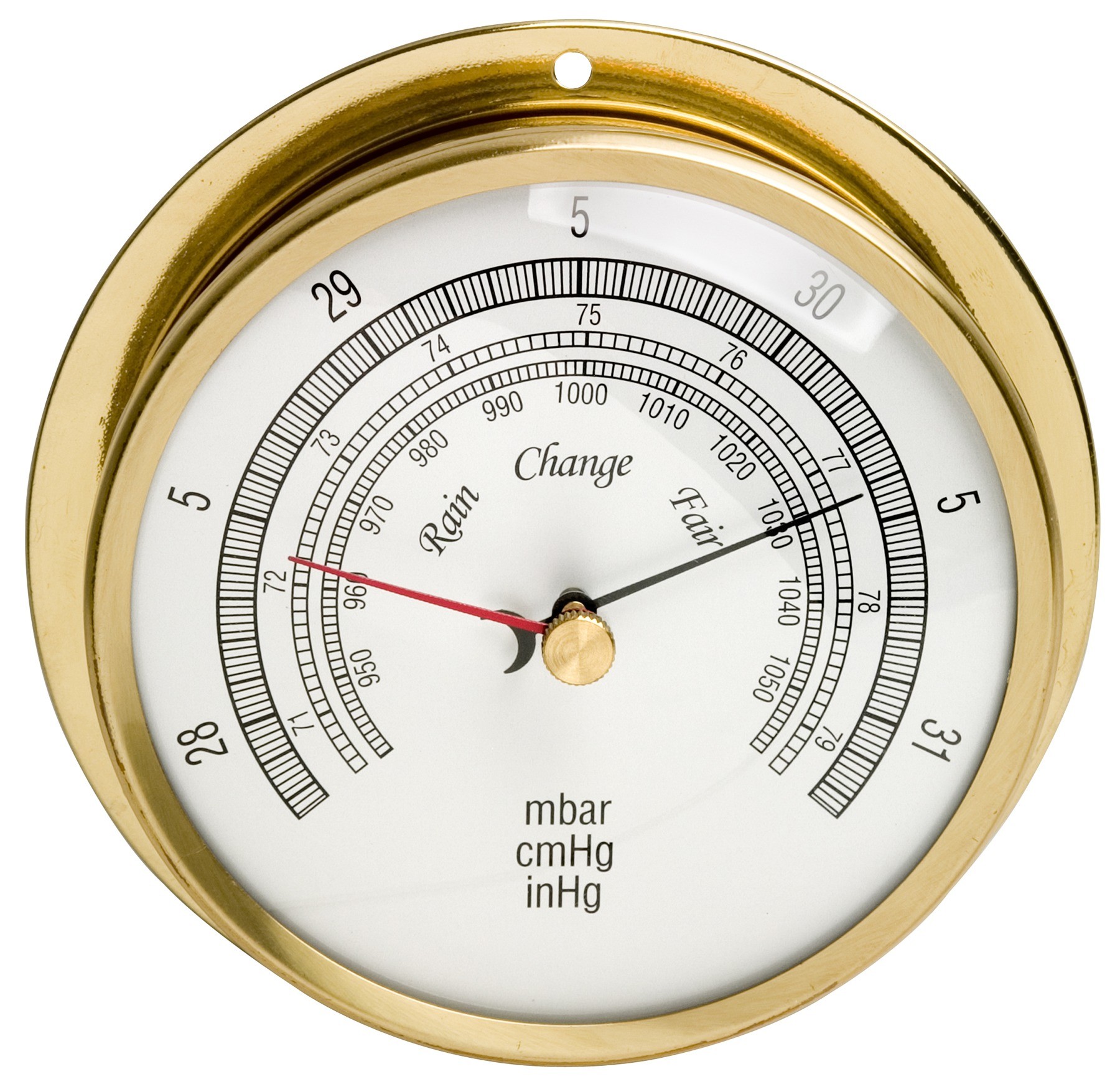 SP Bel-Art, H-B DURAC Barometer; 940 to 1058 Milibar Range, Stainless Steel and Brass