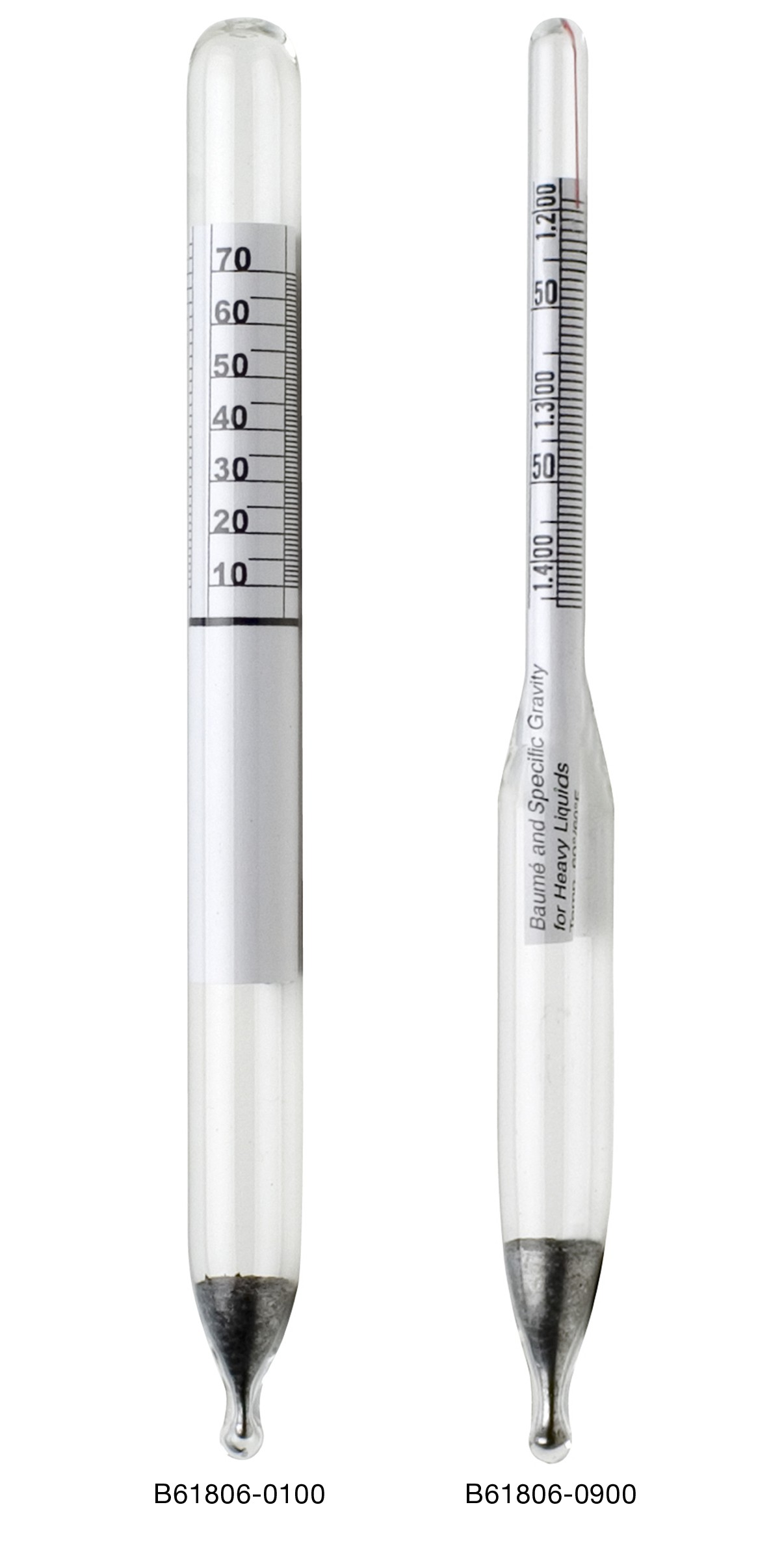 SP Bel-Art, H-B DURAC 0.790/0.900 Specific Gravity and 24/45 Degree Baume Dual Scale Hydrometer for Liquids Lighter Than Water