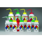GHS Labeled Right-to-Know, Safety-Vented Wash Bottles