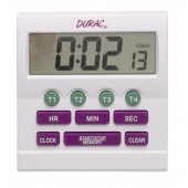 H-B DURAC 4-Channel Electronic Timer and Clock with Certificate of Calibration
