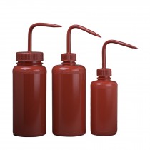 Red Wash Bottles