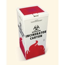 Cover for Biohazard Incinerator Disposal Carton