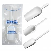 Sterileware Sterile Sampling Scoops - White