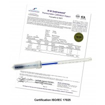 H-B DURAC Plus Calibrated Dry Block/Incubator Liquid-In-Glass Thermometers; Partial Immersion, Organic Liquid Fill