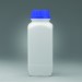 SP Bel-Art Square 1000ml Polyethylene Bottles; Polypropylene Cap, 53mm Closure (Pack of 6)