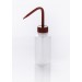 SP Bel-Art Narrow-Mouth 125ml (4oz) Polyethylene Wash Bottles; Red Polypropylene Cap, 28mm Closure (Pack of 6)