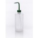 SP Bel-Art Narrow-Mouth 500ml (16oz) Polyethylene Wash Bottles; Green Polypropylene Cap, 28mm Closure (Pack of 6)
