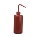 SP Bel-Art Red 500ml (16oz) Polyethylene Wash Bottles; Polypropylene Cap, 28mm Closure (Pack of 6)