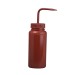 SP Bel-Art Red 500ml (16oz) Polyethylene Wash Bottles; Polypropylene Cap, 53mm Closure (Pack of 6)