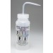 SP Bel-Art Safety-Labeled 4-Color Ethanol Wide-Mouth Wash Bottles; 500ml (16oz), Polyethylene w/Natural Polypropylene Cap (Pack of 4)