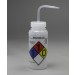 SP Bel-Art GHS Labeled Safety-Vented Machine Oil Wash Bottles; 500ml (16oz), Polyethylene w/Natural Polypropylene Cap (Pack of 4)