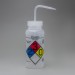 SP Bel-Art GHS Labeled Safety-Vented Ethanol Wash Bottles; 500ml (16oz), Polyethylene w/Natural Polypropylene Cap (Pack of 4)