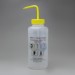 SP Bel-Art GHS Labeled Safety-Vented Isopropanol Wash Bottles; 1000ml (32oz), Polyethylene w/Yellow Polypropylene Cap (Pack of 2)