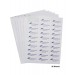 SP Bel-Art Cryogenic Storage Label Sheets; 67x25mm for Racks/Boxes, White (600 labels)