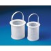 SP Bel-Art Polyethylene Straining Basket; 4 in. O.D., 3⅜ in. I.D., 5 in. Height
