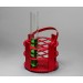 SP Bel-Art No-Wire Round Test Tube Rack; For 16-20mm Tubes, 9 Places, Red