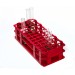 SP Bel-Art No-Wire Test Tube Rack; For 13-16mm Tubes, 60 Places, Red