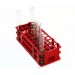 SP Bel-Art No-Wire Test Tube Rack; For 16-20mm Tubes, 40 Places, Red