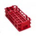 SP Bel-Art No-Wire Test Tube Rack; For 20-25mm Tubes, 24 Places, Red