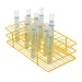 SP Bel-Art Poxygrid Test Tube Rack; For 13-16mm Tubes, 72 Places, Yellow