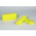 SP Bel-Art Reversible PCR and Microcentrifuge Tube Rack; For 0.2ml or 1.5-2.0ml Tubes, 80 Places, Yellow (Pack of 5)