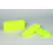 SP Bel-Art Reversible PCR and Microcentrifuge Tube Rack; For 0.2ml or 1.5-2.0ml Tubes, 80 Places, Fluorescent Yellow (Pack of 5)