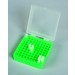 SP Bel-Art 100-Place Plastic Freezer Storage Boxes; Green (Pack of 5)