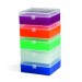 SP Bel-Art 100-Place Plastic Freezer Storage Boxes; Assorted Colors (Pack of 5)